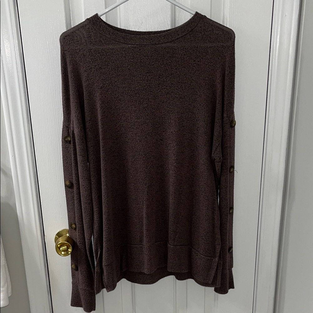 Moa Moa Brown Long Sleeve Top